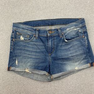 Joe's Jeans Shorts Size 28 Roll up Stretch Denim Distressed